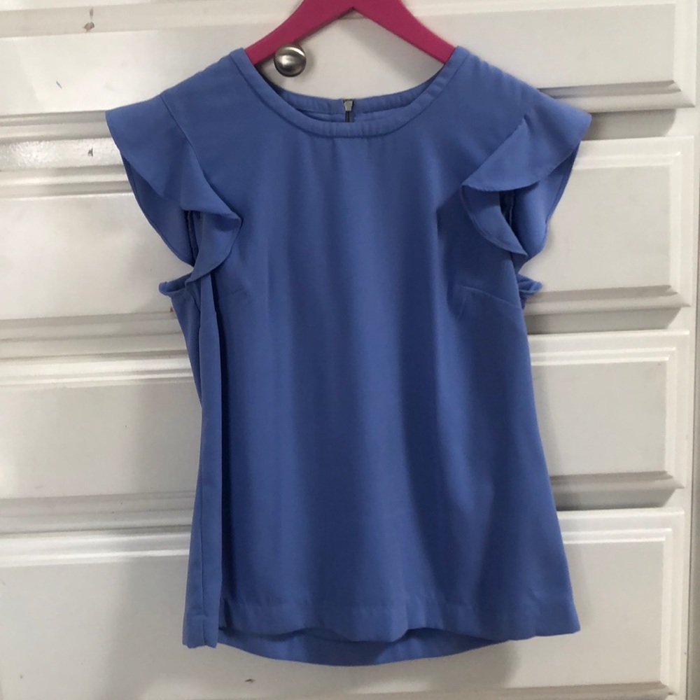 light blue blouse